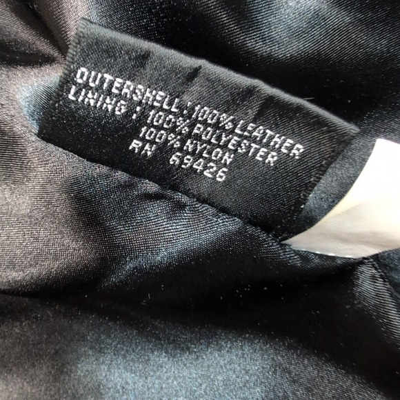 Wilsons Jacket Womens M Black Leather Coat Belted Pockets Zip Up Career Casual - Picture 7 of 13